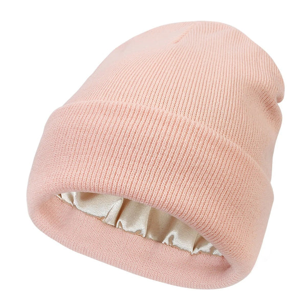 Niki | Tuque d'hiver en laine doublée de soie, anti-frisottis