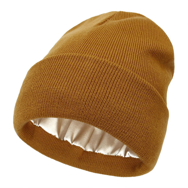 Niki | Tuque d'hiver en laine doublée de soie, anti-frisottis