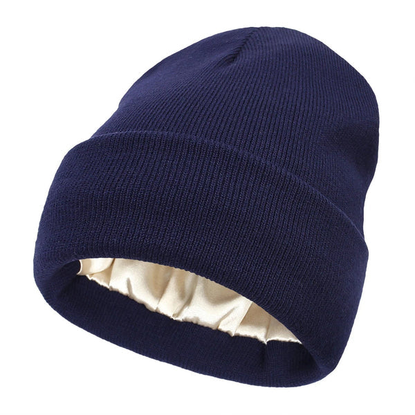 Niki | Tuque d'hiver en laine doublée de soie, anti-frisottis