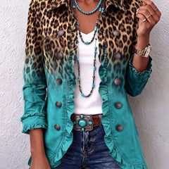 Lois Léopard turquoise