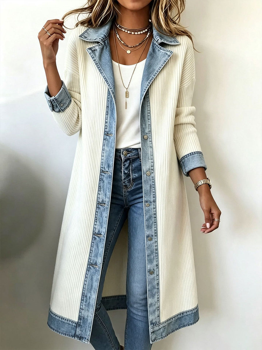 Riley | Long cardigan en tricot décontracté