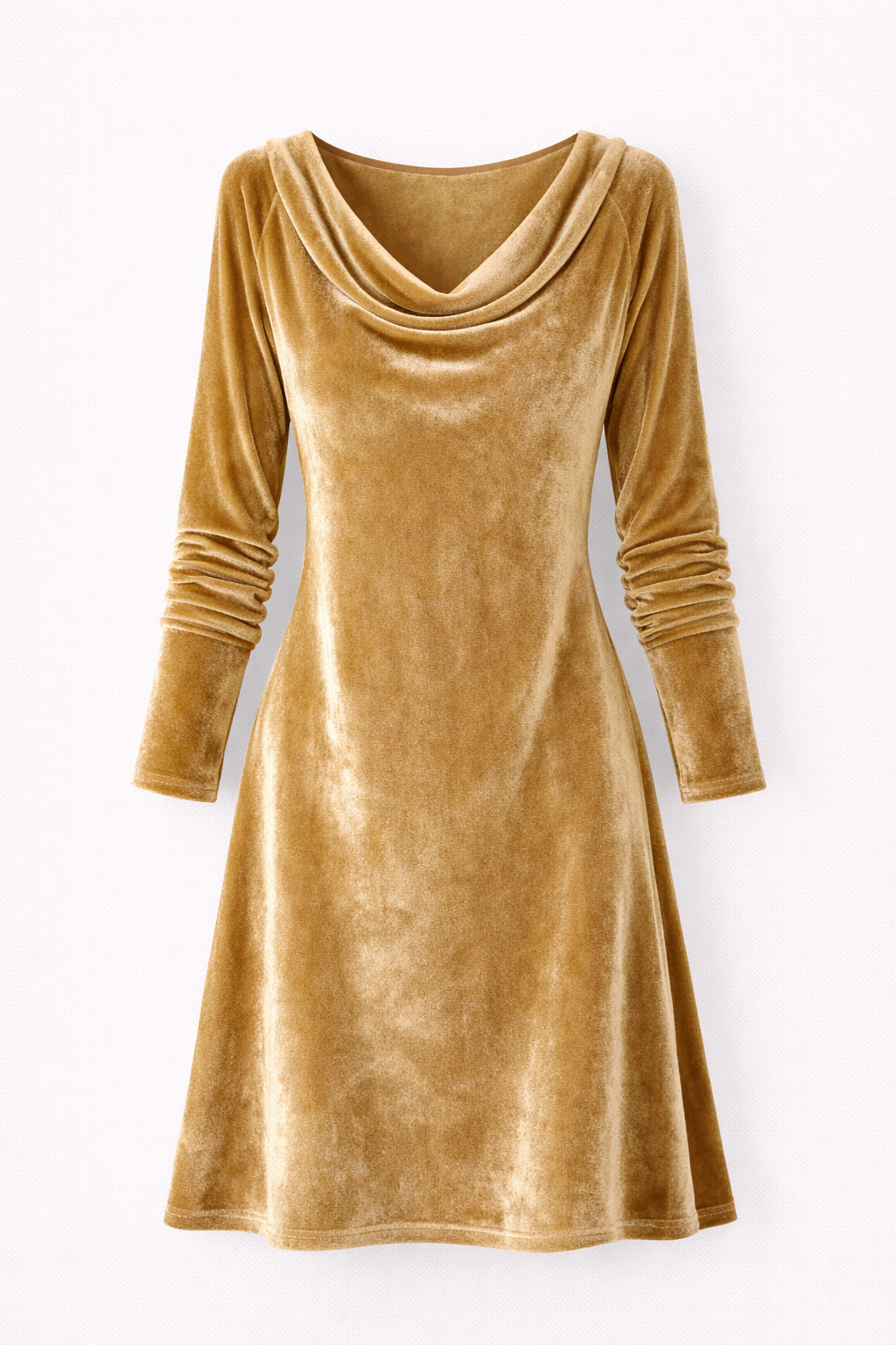 Solange | Robe drapée en velours