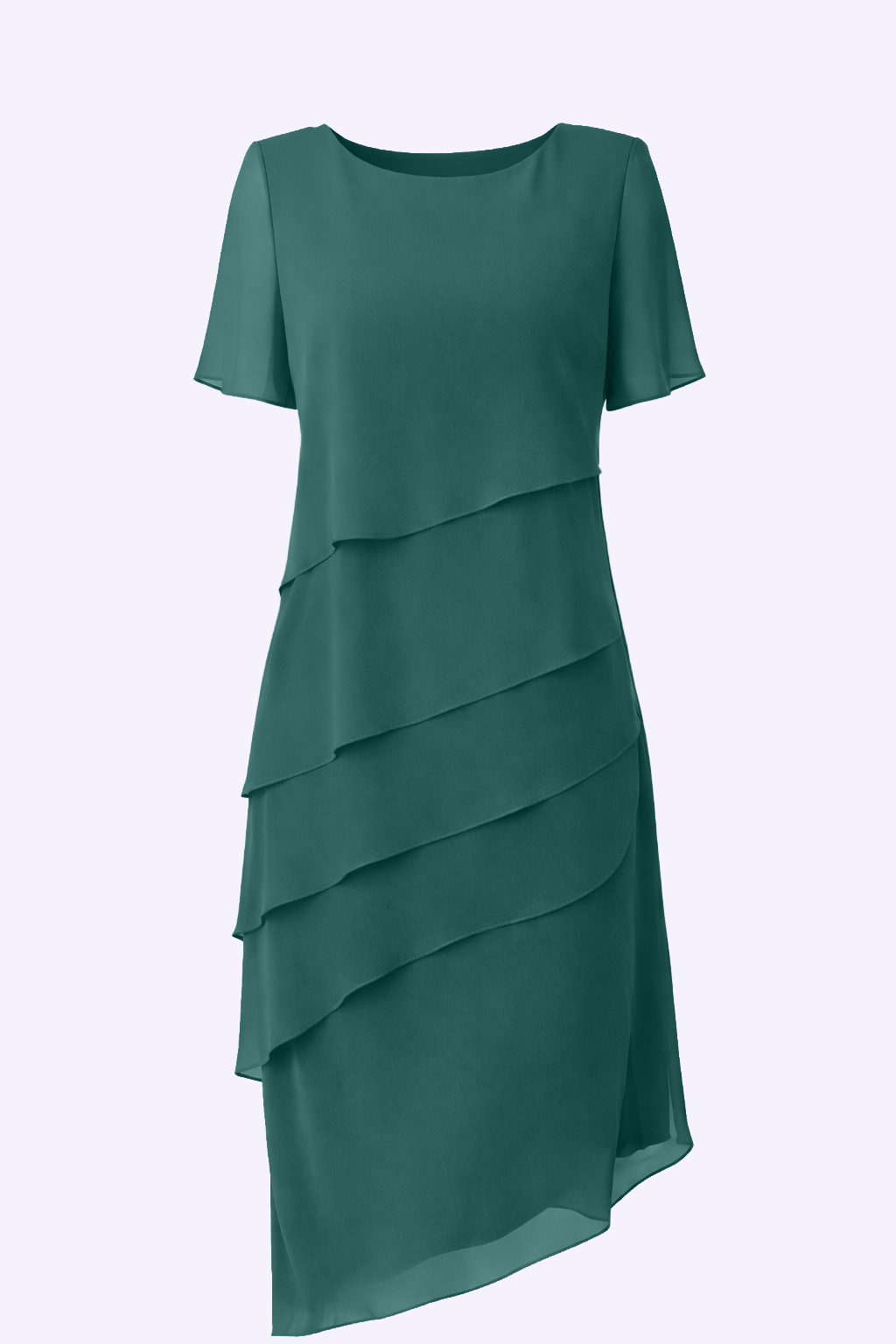 Diane | Robe mi-longue en mousseline superposée