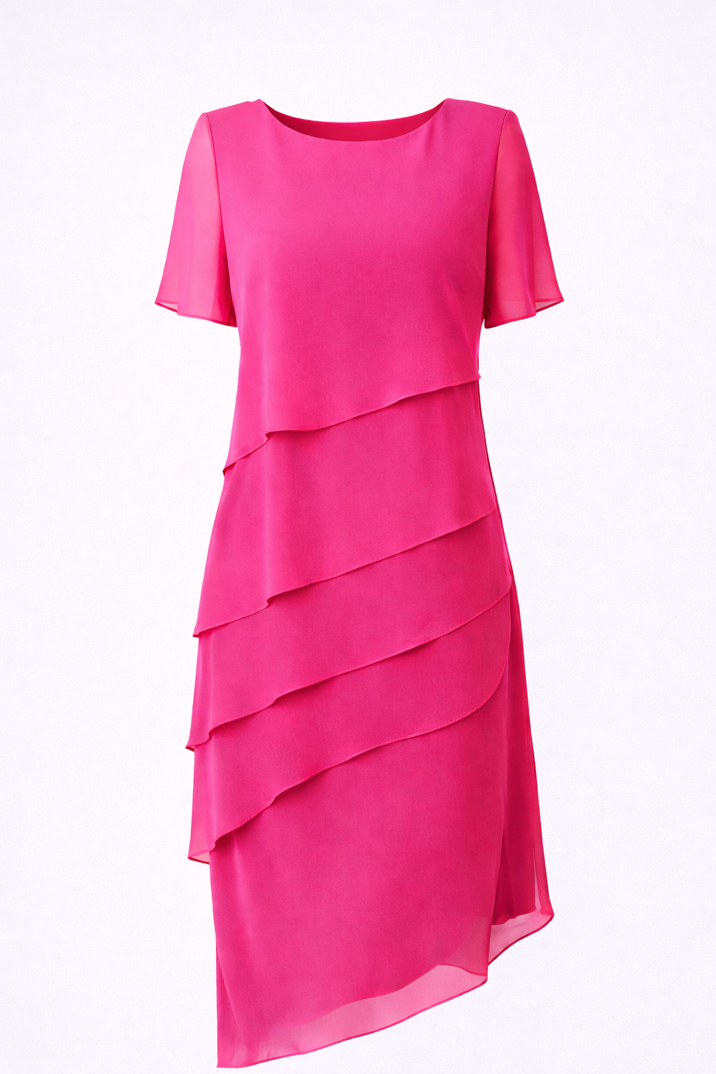 Diane | Robe mi-longue en mousseline superposée