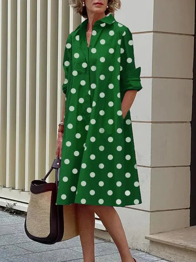 Sophie | Robe-chemise à pois