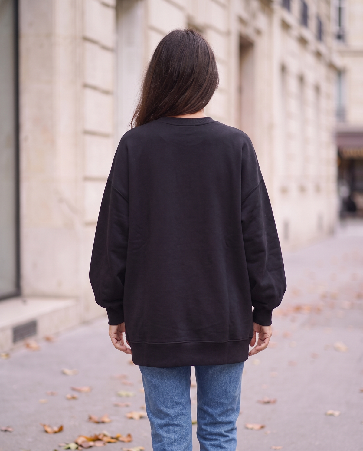 Kvinnors Oversized Sweatshirt med Mjuk Akrylblandning | Avslappnad Tröja för Vardagskomfort