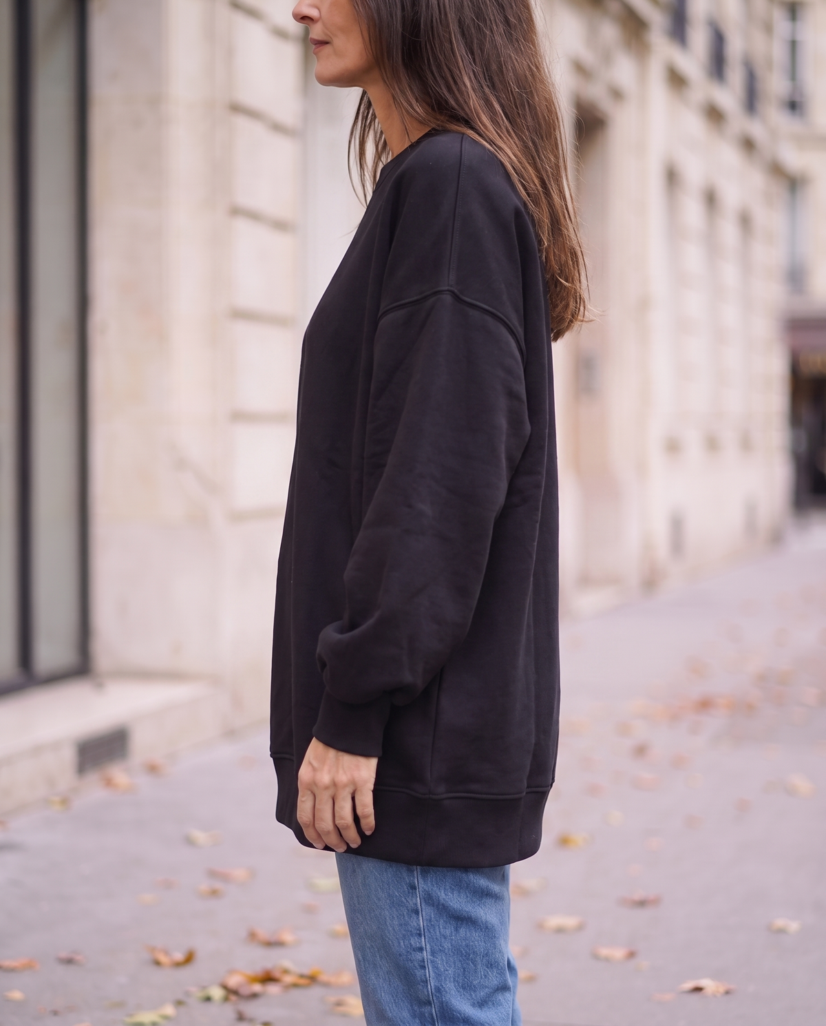 Kvinnors Oversized Sweatshirt med Mjuk Akrylblandning | Avslappnad Tröja för Vardagskomfort
