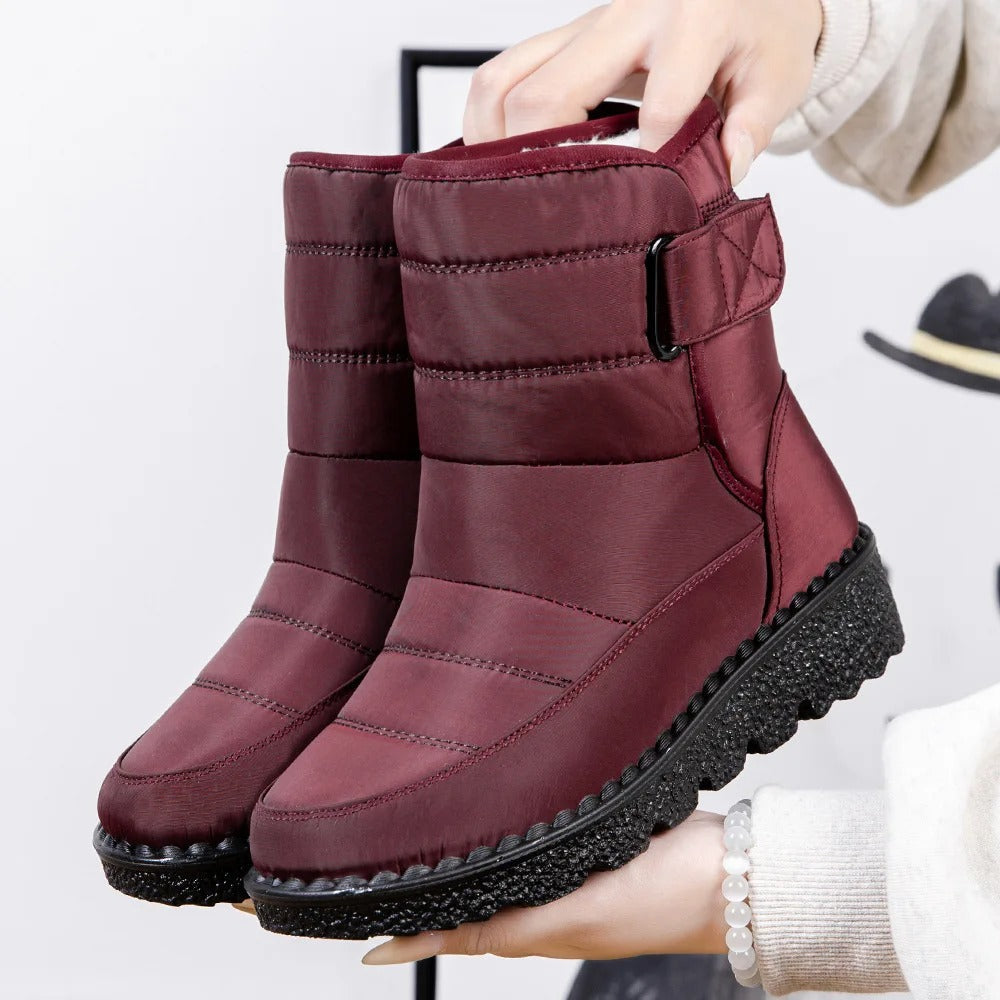 Bottines de neige pour femme | Chaudes et à semelle adhérente