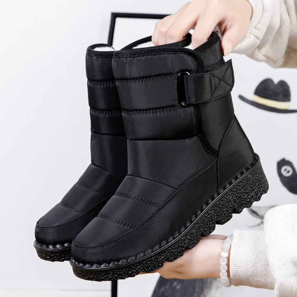 Bottines de neige pour femme | Chaudes et à semelle adhérente