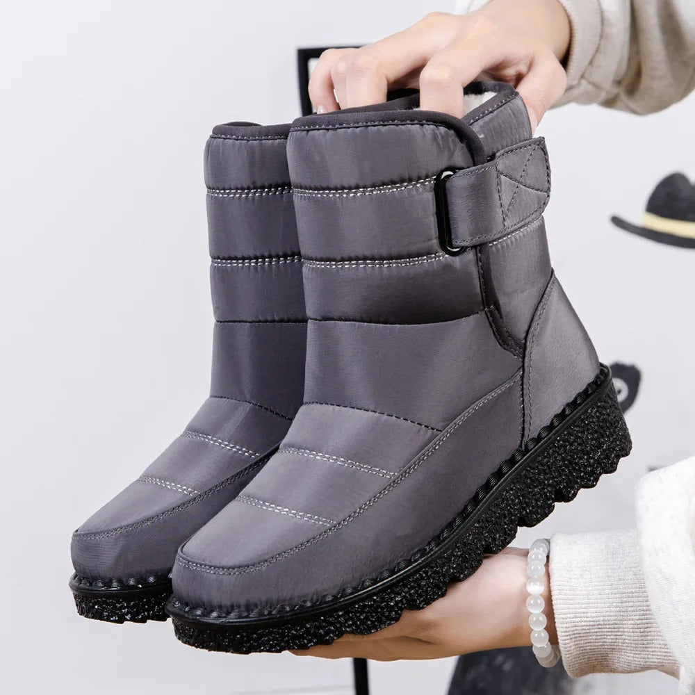 Bottines de neige pour femme | Chaudes et à semelle adhérente